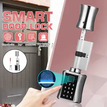 Biometric Fingerprint Smart Cylinder Lock European Electronic Door Lock Digital Keypad Code Key Lock For Home Apartment
Biometric Fingerprint Smart Cylinder Lock European Electronic Door Lock Digital Keypad Code Key Lock For Home Apartment