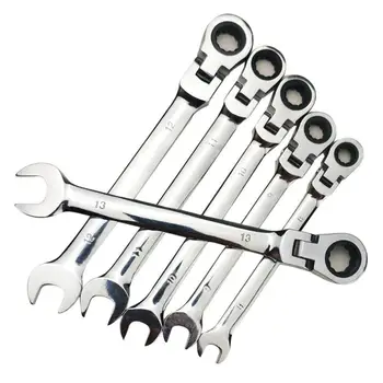 Fixed/Active Head Dual Purpose Gears Ratchet Wrench Set Flexible Open End Wrenches Repair Tools To Bike Torque Wrench Spanner
Fixed/Active Head Dual Purpose Gears Ratchet Wrench Set Flexible Open End Wrenches Repair Tools To Bike Torque Wrench Spanner