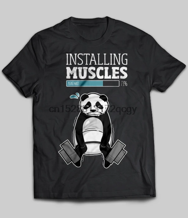 Brand Installing Muscles Please Wait Panda T-Shirt 2020 Men Short Sleeve T-Shirt
Brand Installing Muscles Please Wait Panda T-Shirt 2020 Men Short Sleeve T-Shirt