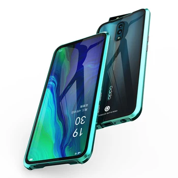 Luxury Case For Oppo Reno Z Reno 10x zoom 360 Full Protection Case Magnet Back & Screen Tempered Glass Aluminum Metal Case Cover
Luxury Case For Oppo Reno Z Reno 10x zoom 360 Full Protection Case Magnet Back & Screen Tempered Glass Aluminum Metal Case Cover