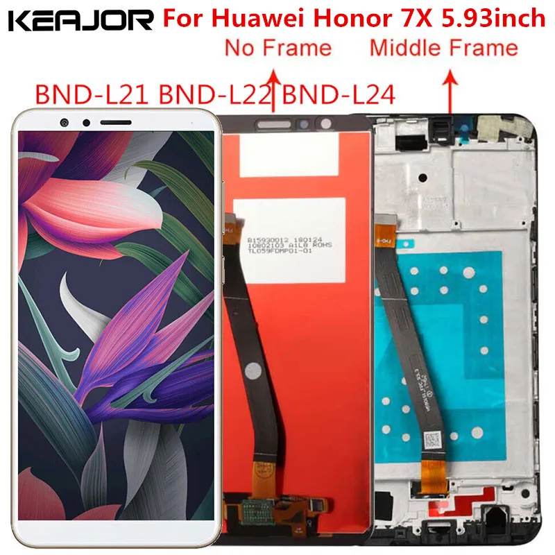 For Huawei Honor 7X Lcd Screen Tested Lcd Display+Touch Screen With Frame Replacement For Huawei Honor 7X BND-L21 L22 5.93''
For Huawei Honor 7X Lcd Screen Tested Lcd Display+Touch Screen With Frame Replacement For Huawei Honor 7X BND-L21 L22 5.93''