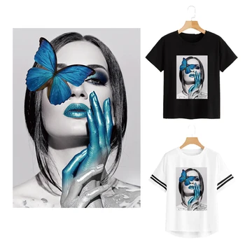 Blue Butterfly Stickers For Clothes Blue Girls Diy Accessory Iron On Stickers Clothes Heat Transfer Diy Accessories Patcht-Shirt 
Blue Butterfly Stickers For Clothes Blue Girls Diy Accessory Iron On Stickers Clothes Heat Transfer Diy Accessories Patcht-Shirt