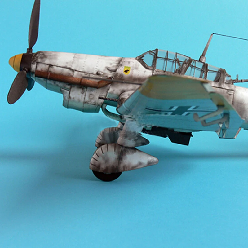 1:33 Germany Ju-87 Aircraft Model 3D Paper Model Space Library Papercraft Cardboard House for Children Paper Toys
1:33 Germany Ju-87 Aircraft Model 3D Paper Model Space Library Papercraft Cardboard House for Children Paper Toys