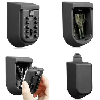 Weatherproof 10 Digital Password Outdoor Wall Mount Key Safe Combination Lock Storage Box Rust Free Black Home Office Factory
Weatherproof 10 Digital Password Outdoor Wall Mount Key Safe Combination Lock Storage Box Rust Free Black Home Office Factory
