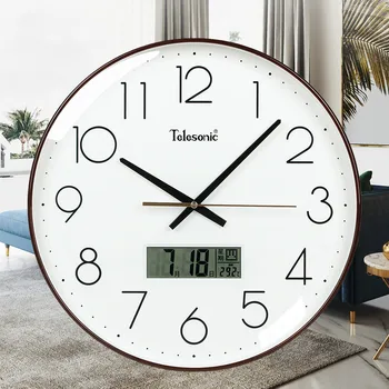 Calendar Living Room Wall Clock Silent Simple Quartz Digital Wall Clock Modern Electronic Relojes Pared Home Decoration ZB50WC 
Calendar Living Room Wall Clock Silent Simple Quartz Digital Wall Clock Modern Electronic Relojes Pared Home Decoration ZB50WC