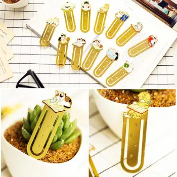Cute Cat Metal Bookmarks Clip Page Bookmark Cartoon Pottering Kitty Book Mark Tool School Office Supplies Stationery
Cute Cat Metal Bookmarks Clip Page Bookmark Cartoon Pottering Kitty Book Mark Tool School Office Supplies Stationery