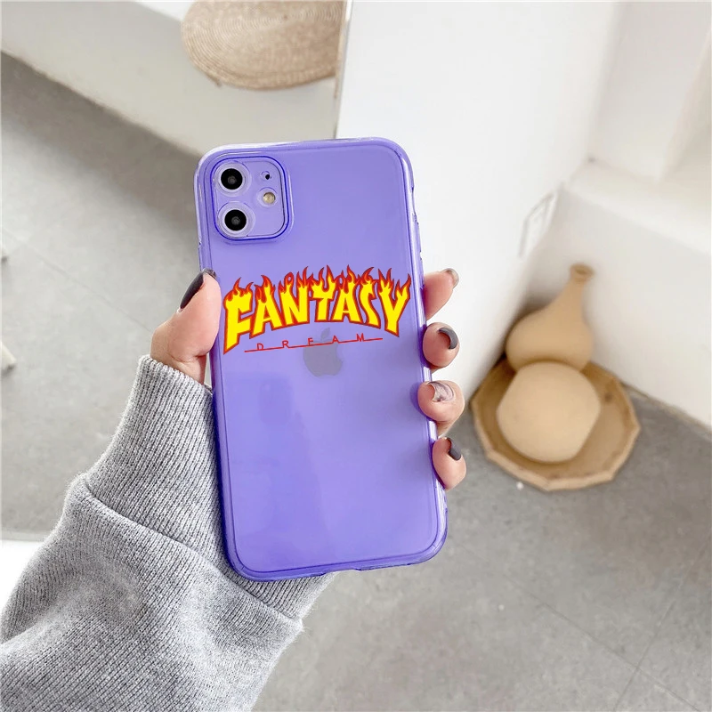 GYKZ модный огнестойкий чехол для телефона с буквенным принтом iPhone XS MAX 11 Pro 7 X XR SE 2020