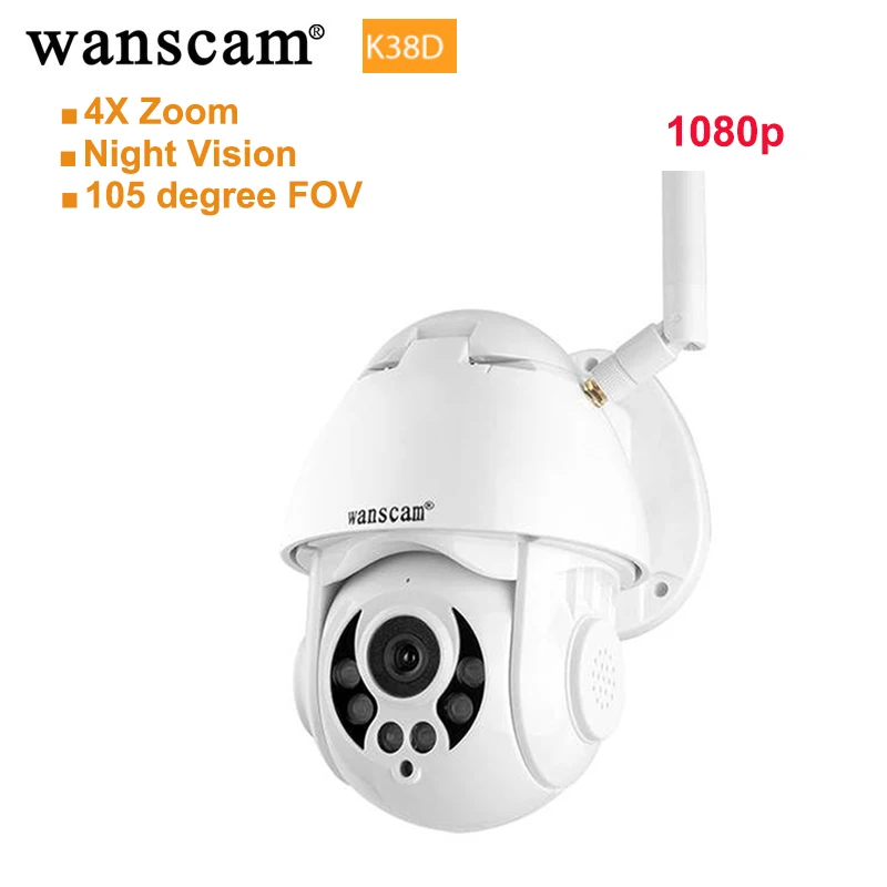 Original Wanscam K38D 2MP 1080P HD IP Camera Infrared Night Vision 4x Zoom IP66 Waterproof 2.5 Inch Ball Outdoor Network Camera
Original Wanscam K38D 2MP 1080P HD IP Camera Infrared Night Vision 4x Zoom IP66 Waterproof 2.5 Inch Ball Outdoor Network Camera