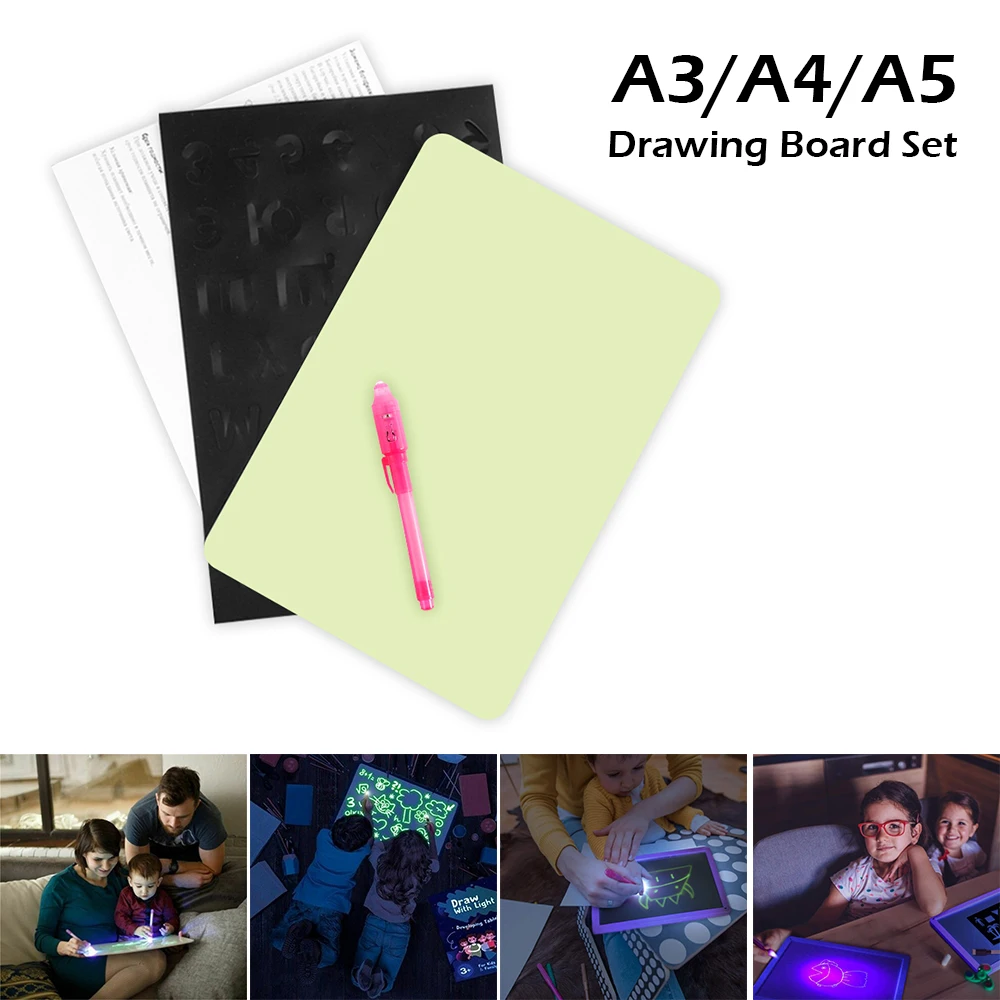 Magic Drawing Board Set Children Funny Toys Draw With Night Light Writing Educational Russian Language Noctilucent Kids Writing
Magic Drawing Board Set Children Funny Toys Draw With Night Light Writing Educational Russian Language Noctilucent Kids Writing