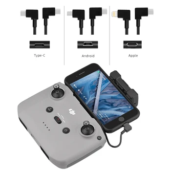 30cm Connect Cable Type-C to Type-C Micro-USB Android for DJI Mavic Air 2/Mini 2 Phone Conversion Data Line Parts Accessories 
30cm Connect Cable Type-C to Type-C Micro-USB Android for DJI Mavic Air 2/Mini 2 Phone Conversion Data Line Parts Accessories