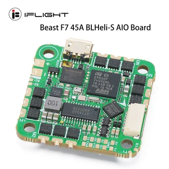 IFlight Beast F7 45A 4 in 1 BLHeli-S AIO Board (MPU6000) Flight Controller 2-6S with Micro USB Connector For FPV Racing Drone 
IFlight Beast F7 45A 4 in 1 BLHeli-S AIO Board (MPU6000) Flight Controller 2-6S with Micro USB Connector For FPV Racing Drone