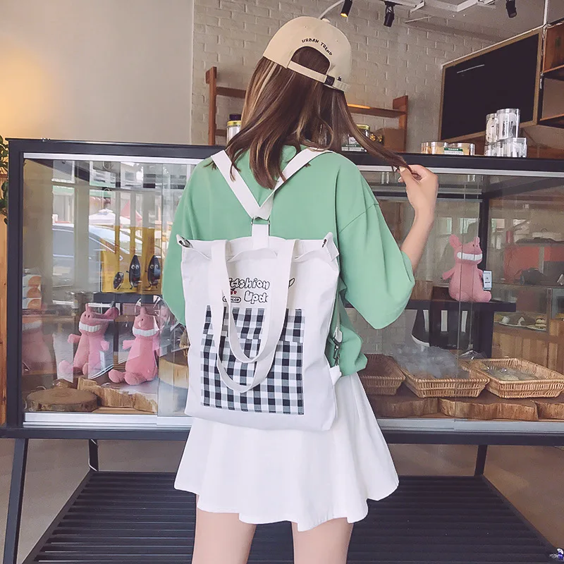 2019 New Style Korean-style INS Super Fire Multi-Purpose Shoulder Canvas Bag Women's Students Backpack bu xi dai
2019 New Style Korean-style INS Super Fire Multi-Purpose Shoulder Canvas Bag Women's Students Backpack bu xi dai