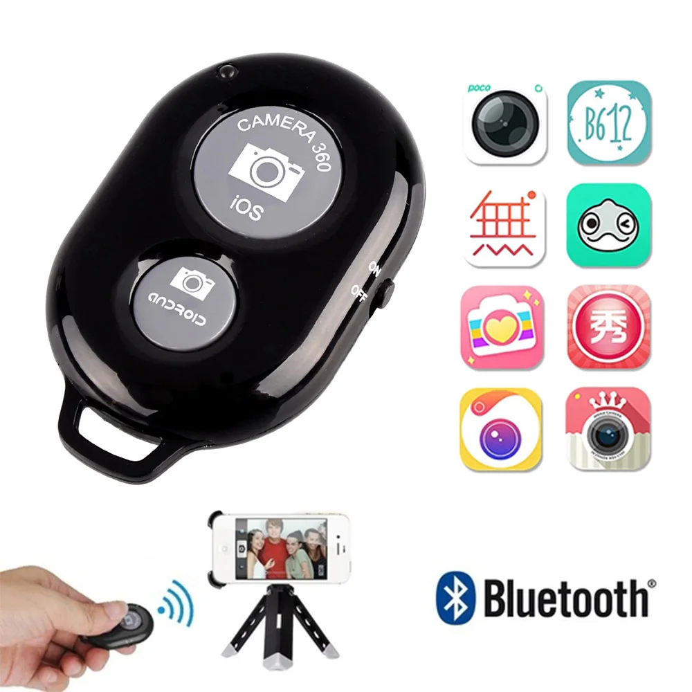 Portable Bluetooth 4.0 Remote Control Button Wireless Selfie Camera Shutter for iOS Android Selfie Stick Camera Stick Shutter
Portable Bluetooth 4.0 Remote Control Button Wireless Selfie Camera Shutter for iOS Android Selfie Stick Camera Stick Shutter