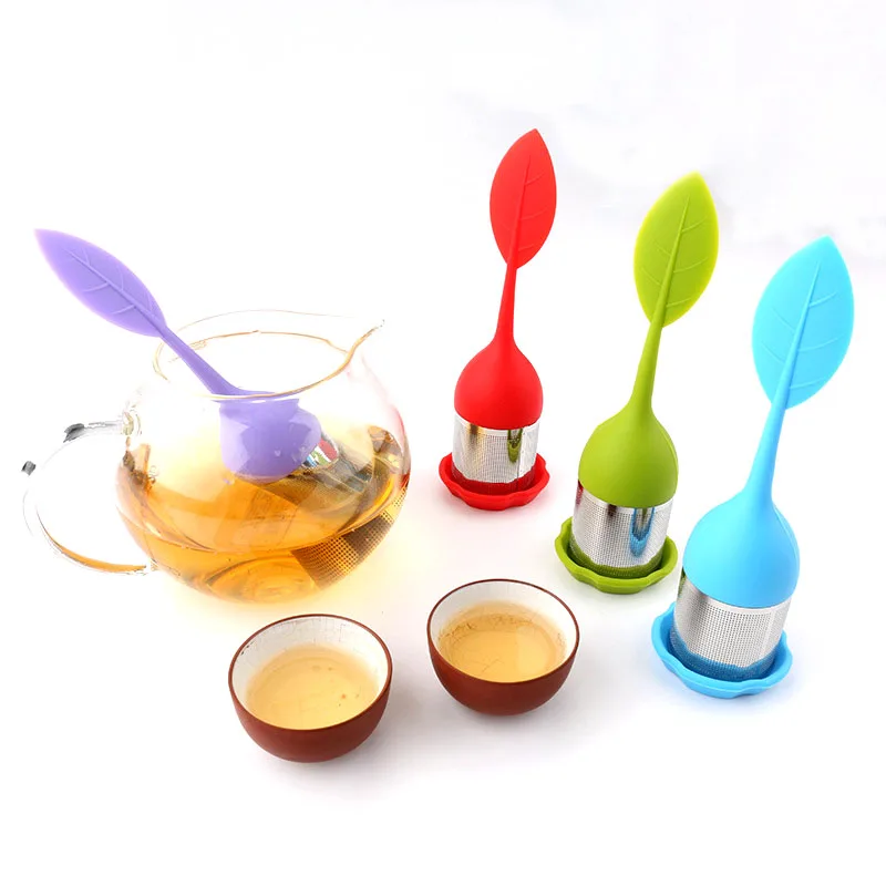 1/4 Pcs Silicone Tea Infuser With Drip Tray Stainless Steel Fine Mesh Cup Mug Teapot Strainers JS23
1/4 Pcs Silicone Tea Infuser With Drip Tray Stainless Steel Fine Mesh Cup Mug Teapot Strainers JS23