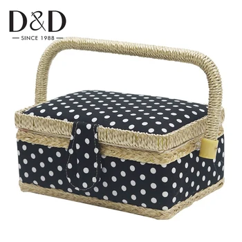 D&D Mini Sewing Box with Sewing Kit Accessories Fabric Covered Crafts Multifunction Storage Box Mother's Day gift 19*13.5*10cm
D&D Mini Sewing Box with Sewing Kit Accessories Fabric Covered Crafts Multifunction Storage Box Mother's Day gift 19*13.5*10cm