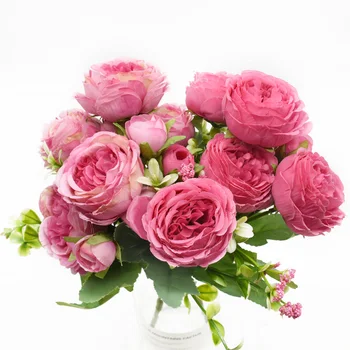 1 pieces 5 forks Artificial Peonies Bouquet Wedding Christmas decorations for home Holding flowers Shooting props Candy box Gift
1 pieces 5 forks Artificial Peonies Bouquet Wedding Christmas decorations for home Holding flowers Shooting props Candy box Gift