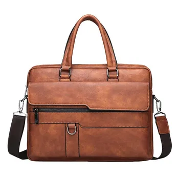 MoneRffi Retro Men Solid Color Bag Faux Leather Briefcase Large Capacity Tote Shoulder Bag Casual Business Laptop Briefcase
MoneRffi Retro Men Solid Color Bag Faux Leather Briefcase Large Capacity Tote Shoulder Bag Casual Business Laptop Briefcase