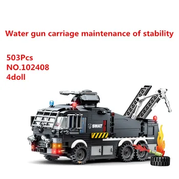 DIY Blocks City Friends 503Pcs Water Guning Carriage Maintenance of Stability Vehicle Mini Blocks Funny Children Toys for Kids
DIY Blocks City Friends 503Pcs Water Guning Carriage Maintenance of Stability Vehicle Mini Blocks Funny Children Toys for Kids