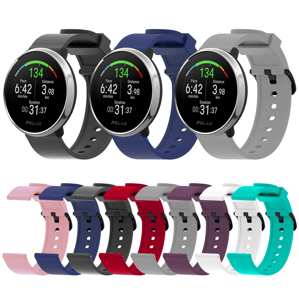 Smart Watch Band for POLAR IGNITE Sports silicone Strap for Huami Amazfit GTS GTR 42mm Samsung Active 2 Replaceable Watchband
Smart Watch Band for POLAR IGNITE Sports silicone Strap for Huami Amazfit GTS GTR 42mm Samsung Active 2 Replaceable Watchband