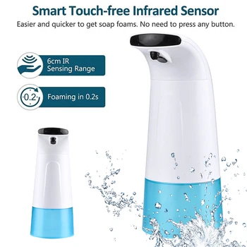 250ml Intelligent Automatic Liquid Soap Dispenser Sensor Touchless Hand Washer Soap Dispenser for Bathroom Kitchen
250ml Intelligent Automatic Liquid Soap Dispenser Sensor Touchless Hand Washer Soap Dispenser for Bathroom Kitchen