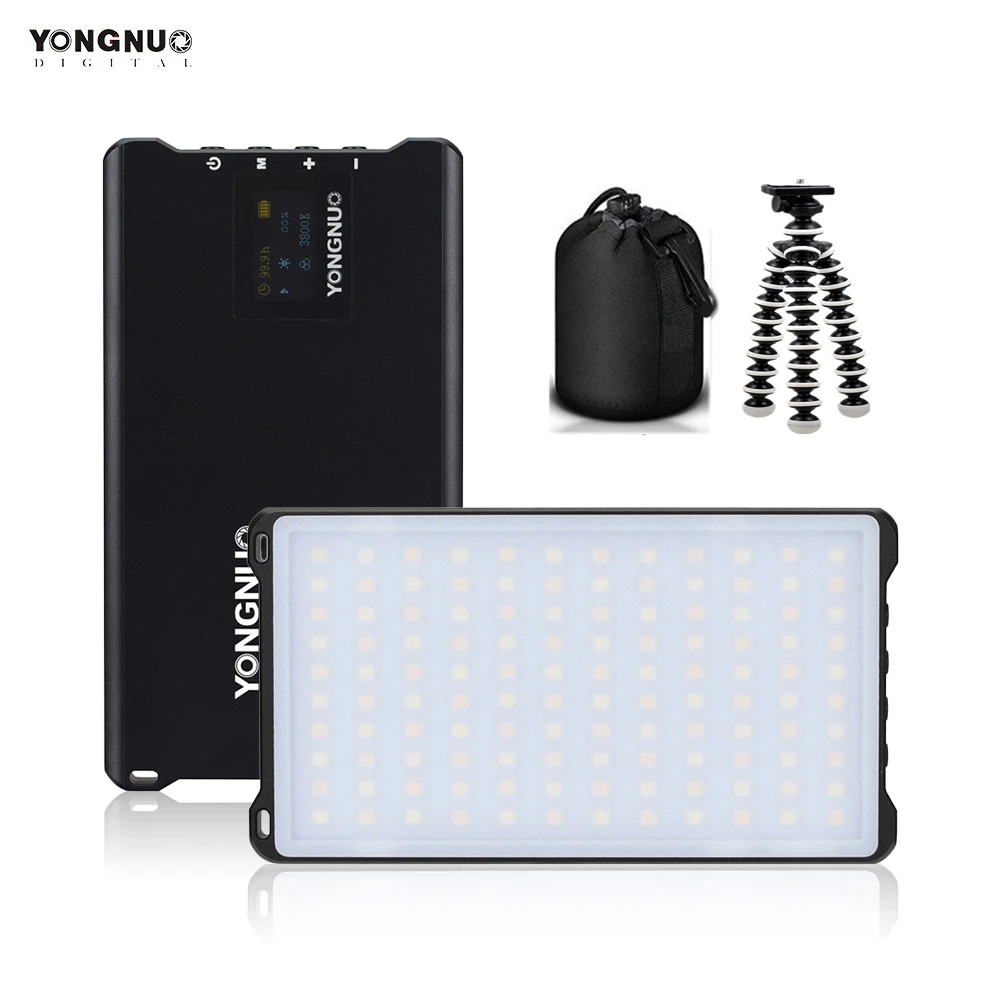 

YONGNUO YN125 Mini LED Fill Light 3200-5600K Photography Lamp 120LEDs Dimmable Built-in Battery for Video Selfie Taking Photo