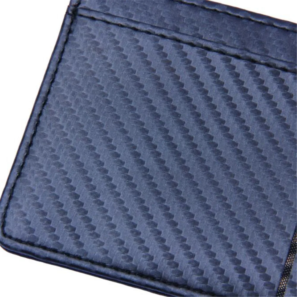 2020 New Slim Carbon Fiber Wallet Card Holder Case Pocket Leather RFID Blocking Money Bag Business Purse for Men & Women
