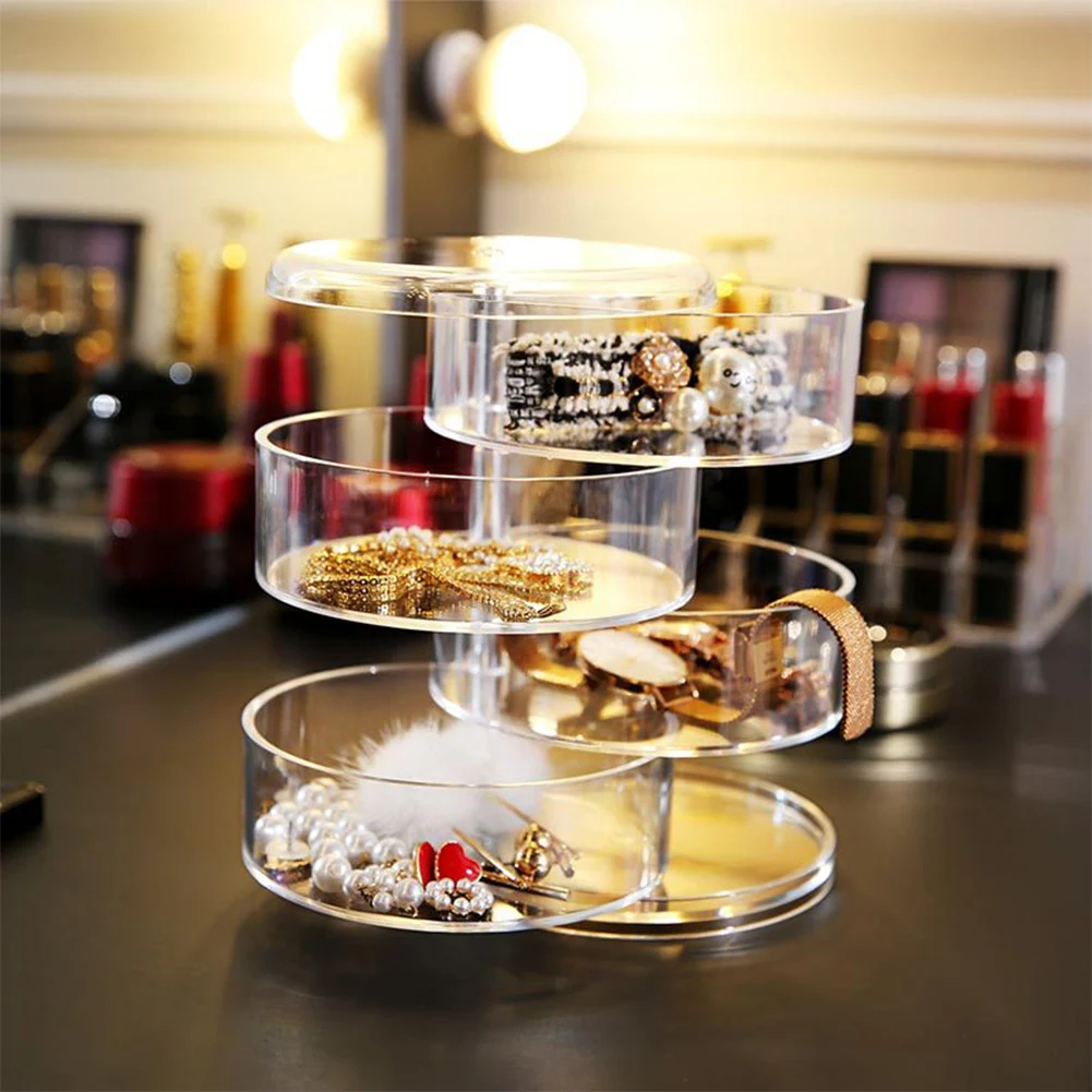 Makeup Storage Jewelry Box Degree Rotating Jewelry Storage Organizer Holder for Necklace Bracelet Ring Earring Container Case
Makeup Storage Jewelry Box Degree Rotating Jewelry Storage Organizer Holder for Necklace Bracelet Ring Earring Container Case
