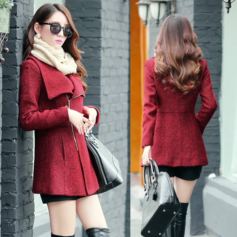 Boollili New Brand Autumn Winter Zipper Woolen Coats Women Jackets Coats Female Turn Down Collar Overcoat Outwear
Boollili New Brand Autumn Winter Zipper Woolen Coats Women Jackets Coats Female Turn Down Collar Overcoat Outwear