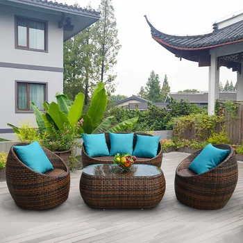 Waterproof sun block Garden furniture Outdoor furniture sofa balcony rattan chair tea table garden simple wicker furniture
Waterproof sun block Garden furniture Outdoor furniture sofa balcony rattan chair tea table garden simple wicker furniture