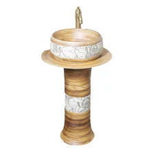 Ceramic Column Wash Basin Floor Type Pool Inter-Platform Basin Home Balcony Column Type Washbasin Integrated Pedestal Basin
Ceramic Column Wash Basin Floor Type Pool Inter-Platform Basin Home Balcony Column Type Washbasin Integrated Pedestal Basin