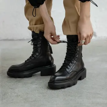 SKLFGXZY New style Martin boots Genuine leather Female boots Women's boots cowhide Autumn and winter Women's shoes
SKLFGXZY New style Martin boots Genuine leather Female boots Women's boots cowhide Autumn and winter Women's shoes