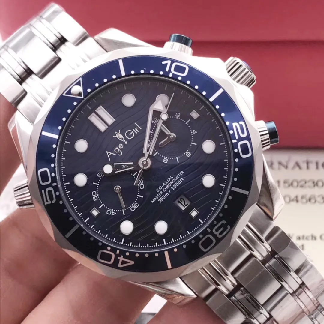 Luxury Brand New Men Automatic Mechanical Watch Silver Blue James Bond 007 Ceramic Bezel Sapphire Master Watches AAA+ 44MM
Luxury Brand New Men Automatic Mechanical Watch Silver Blue James Bond 007 Ceramic Bezel Sapphire Master Watches AAA+ 44MM