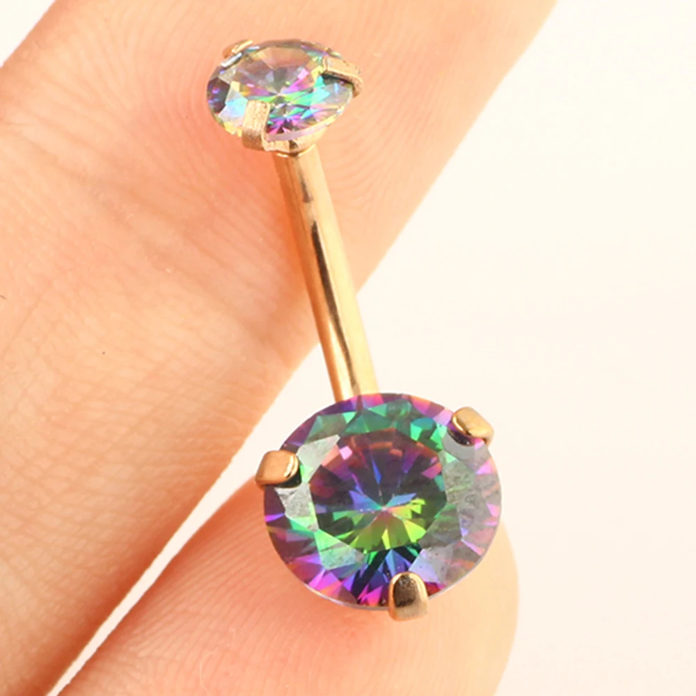 JUNLOPWY 14G Stainless Steel Navel Button Rings Gold Curved Barbell for Women Girl Belly Ring Zircon Body Ear Piercing 20/50pcs
JUNLOPWY 14G Stainless Steel Navel Button Rings Gold Curved Barbell for Women Girl Belly Ring Zircon Body Ear Piercing 20/50pcs