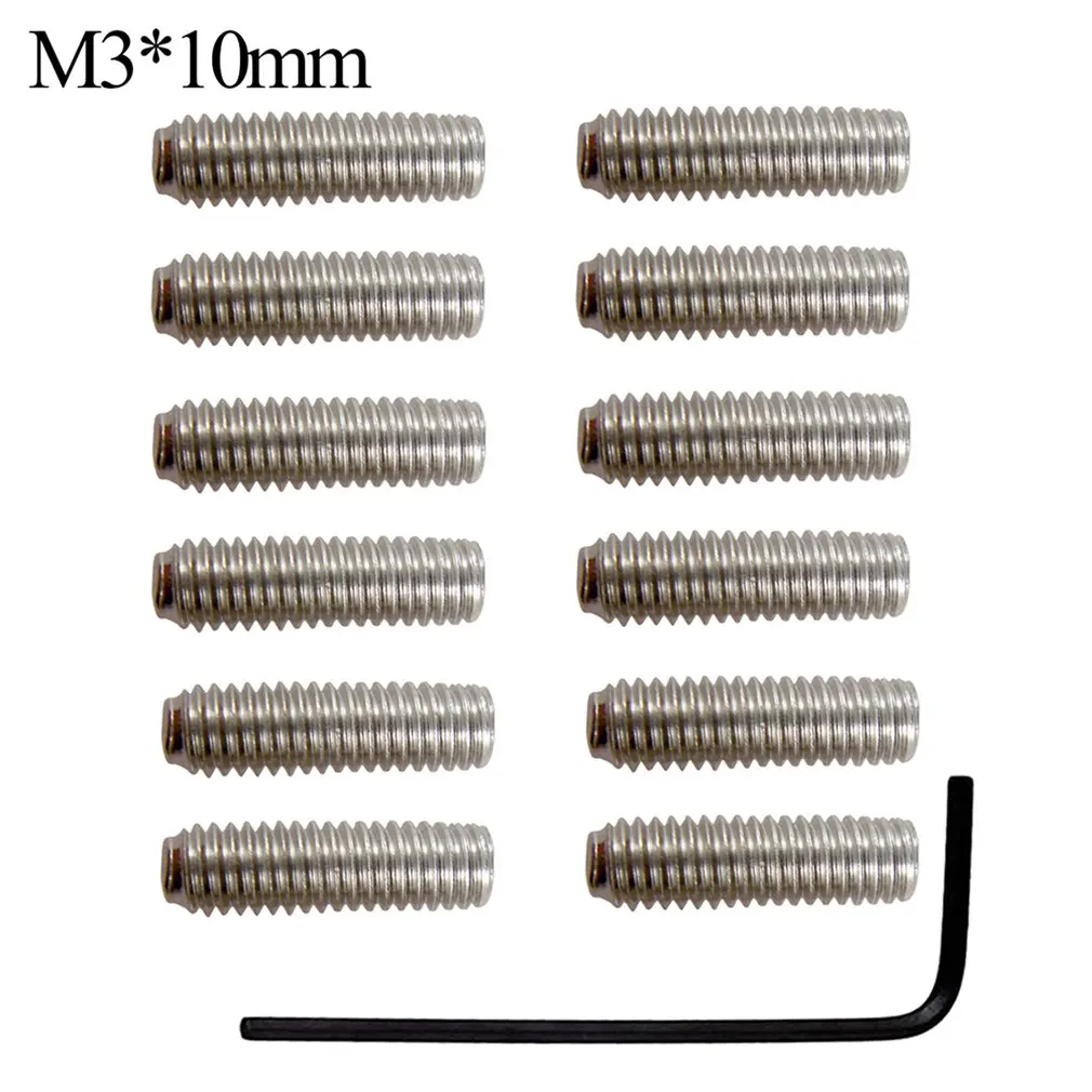 12pcs 3mm*10mm American Standard ST / TL String Code Screws Of Electric Guitar Bridge Hexagon Wrench
12pcs 3mm*10mm American Standard ST / TL String Code Screws Of Electric Guitar Bridge Hexagon Wrench