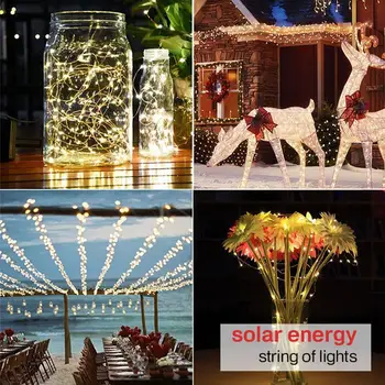 Romantic Fairy String Light Copper Wire Landscape Lamp Outdoor Festival Fairy Light Fairy String Solar Power 100LED Xmas Decor
Romantic Fairy String Light Copper Wire Landscape Lamp Outdoor Festival Fairy Light Fairy String Solar Power 100LED Xmas Decor