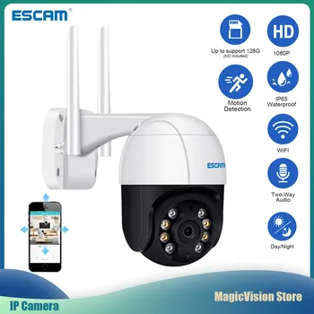 ESCAM QF218 1080P Pan/Tilt AI Humanoid detection Cloud Storage Waterproof WiFi IP Camera with Two Way Audio
ESCAM QF218 1080P Pan/Tilt AI Humanoid detection Cloud Storage Waterproof WiFi IP Camera with Two Way Audio