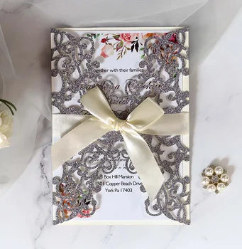 50pcs Fancy Hollow out laser pattern with bowknot Invitation Card Greeting Card Customize Business With RSVP Card Party Supplies
50pcs Fancy Hollow out laser pattern with bowknot Invitation Card Greeting Card Customize Business With RSVP Card Party Supplies