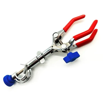 Lab Clamp 3 Prong Finger Style Laboratory 360°Swivel Type Rubber-Coated Head
Lab Clamp 3 Prong Finger Style Laboratory 360°Swivel Type Rubber-Coated Head