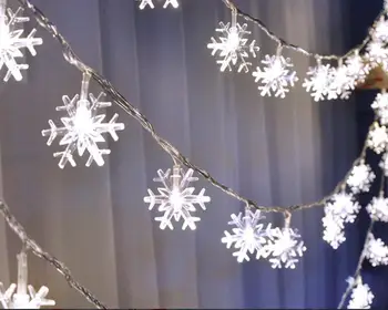 220V 10M 100 leds Snow Flakes Led String Fairy Light Xmas Party Home Wedding Garden Garland Christmas Decorations lights
220V 10M 100 leds Snow Flakes Led String Fairy Light Xmas Party Home Wedding Garden Garland Christmas Decorations lights