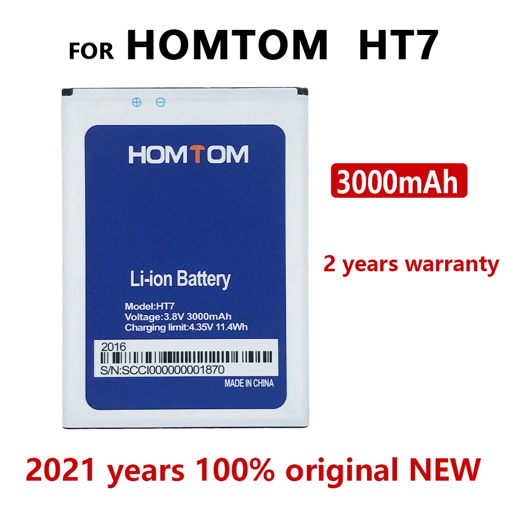 Фото 100% оригинальный 3000 мА/ч HT7 Батарея для Homtom камень ножницы бумага 7 телефона