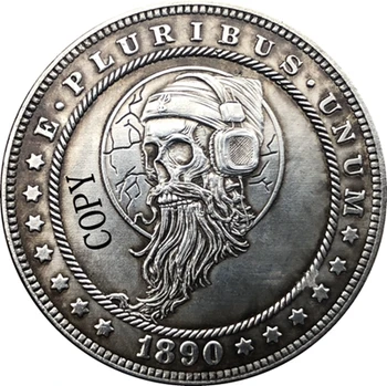Hobo Nickel 1890-CC USA Morgan Dollar COIN COPY Type 167 
Hobo Nickel 1890-CC USA Morgan Dollar COIN COPY Type 167
