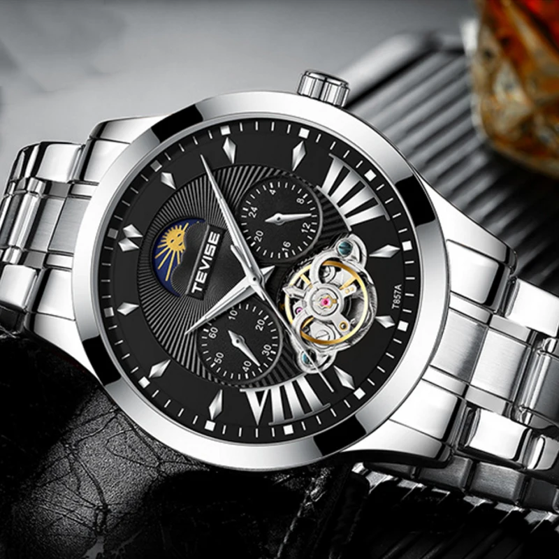 Tevise Top Brand Mens Tourbillon Automatic Mechanical Watches Men Wristwatches Male Sports Watch Relogio Masculino reloj hombre
Tevise Top Brand Mens Tourbillon Automatic Mechanical Watches Men Wristwatches Male Sports Watch Relogio Masculino reloj hombre