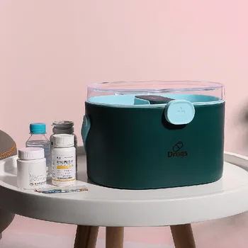 New Simple Household Medicine Box Portable Multi-layer Plastic Handle Storage Boxes Home First Aid Kit Health Care Medicine Box
New Simple Household Medicine Box Portable Multi-layer Plastic Handle Storage Boxes Home First Aid Kit Health Care Medicine Box