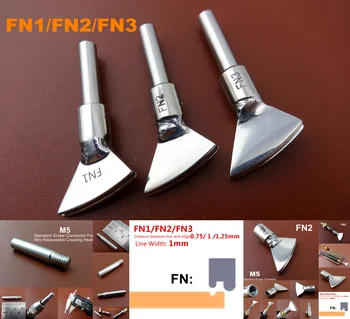 3pcs FN Type Leather Craft Electric Edge Crease Edging Creasing Machine Soldering Iron Replace Head Tip Tool M5 Screw Connector
3pcs FN Type Leather Craft Electric Edge Crease Edging Creasing Machine Soldering Iron Replace Head Tip Tool M5 Screw Connector