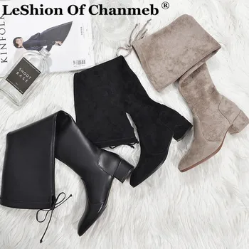Women Elastic Stretch Over the Knee High Boots Ladies Brand Designer Zipper Lace up Overtheknee Long Boots High Quality Shoes 40 
Women Elastic Stretch Over the Knee High Boots Ladies Brand Designer Zipper Lace up Overtheknee Long Boots High Quality Shoes 40