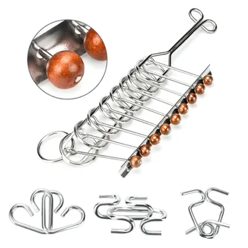 20pcs Party Logic Game Challenging Metal Wire Link Unlock Brain Teaser Set Interlock Mind Test IQ Toys Gift Funny Adults Kids
20pcs Party Logic Game Challenging Metal Wire Link Unlock Brain Teaser Set Interlock Mind Test IQ Toys Gift Funny Adults Kids