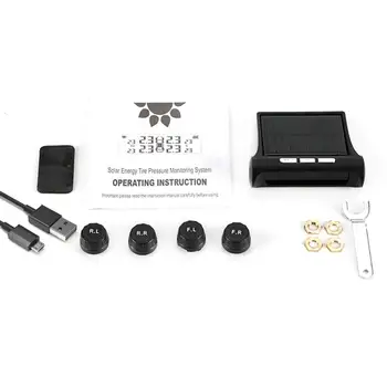 Smart Car TPMS Tyre Pressure Monitoring System Solar Power Digital LCD Display Auto Security Alarm Systems Tyre Pressure
Smart Car TPMS Tyre Pressure Monitoring System Solar Power Digital LCD Display Auto Security Alarm Systems Tyre Pressure