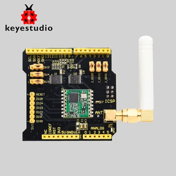 Keyestudio LoRa Wireless Expansion Board Shield RFM69HCW 868Mhz W/ Antenna Compatible with Arduino UNO&Leonardo&Mega&DUE Board
Keyestudio LoRa Wireless Expansion Board Shield RFM69HCW 868Mhz W/ Antenna Compatible with Arduino UNO&Leonardo&Mega&DUE Board