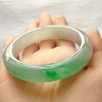 Natural Burmese Jadeite 54-64mm Green Two-tone Bracelet Elegant Princess Jewelry Best Gift
Natural Burmese Jadeite 54-64mm Green Two-tone Bracelet Elegant Princess Jewelry Best Gift