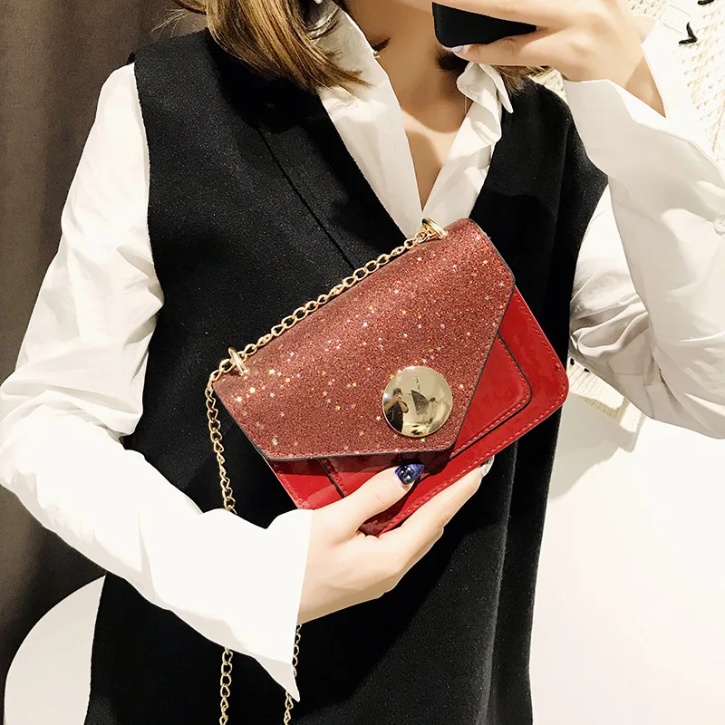 2019 New Style Fashion Korean Sequin round Buckle Star Shine Version CHIC Chain Versitile Fashion Shoulder Bag
2019 New Style Fashion Korean Sequin round Buckle Star Shine Version CHIC Chain Versitile Fashion Shoulder Bag